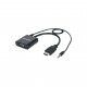 Перехідник HDMI M to VGA F (with audio) Manhattan Intracom (151559)