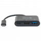 Концентратор Intracom USB3.1 Type-C to USB3.0/HDMI/USB-C (F) black Manhattan (152037)