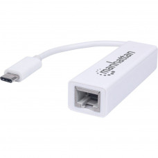 Перехідник USB-C to Ethernet RJ45 1000 Mb Manhattan Intracom (507585)