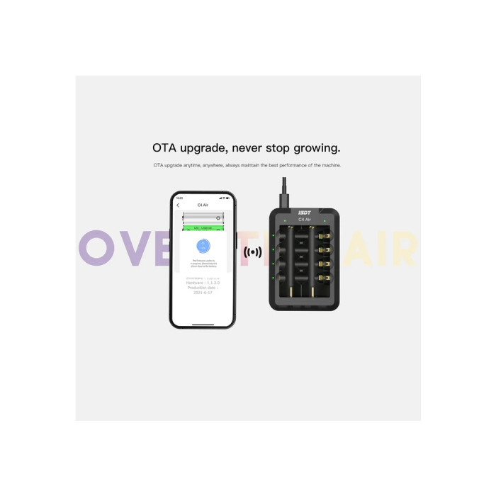 Зарядний пристрій для акумуляторів iSDT C4 Air Quick Battery Charger (iSDT-C4)
