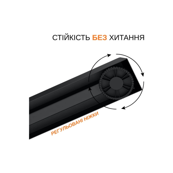 Комп'ютерний стіл ITechMount з регульованою висотою MT12BB чорний (MT12BB)