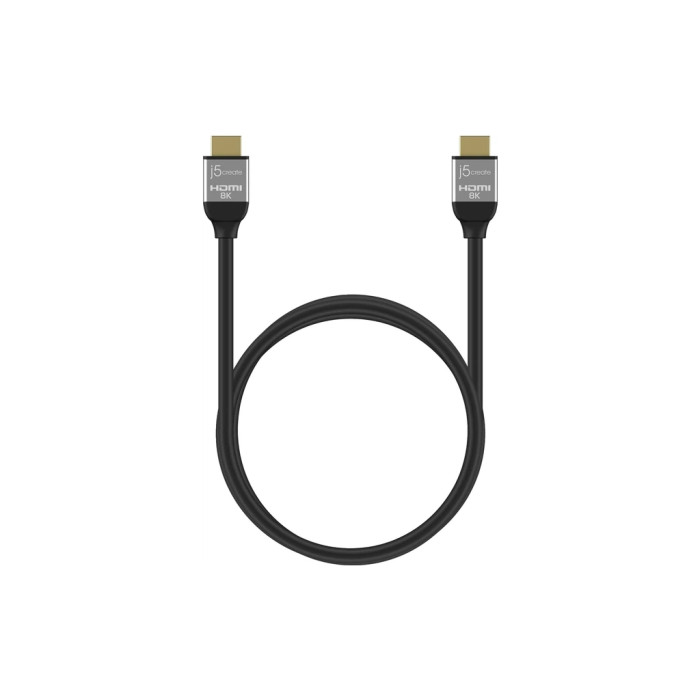 Кабель мультимедійний HDMI M to HDMI M 2.0m V2.1 8K 60Hz HDR10 HLG 48Gbp J5create (JDC53-N)