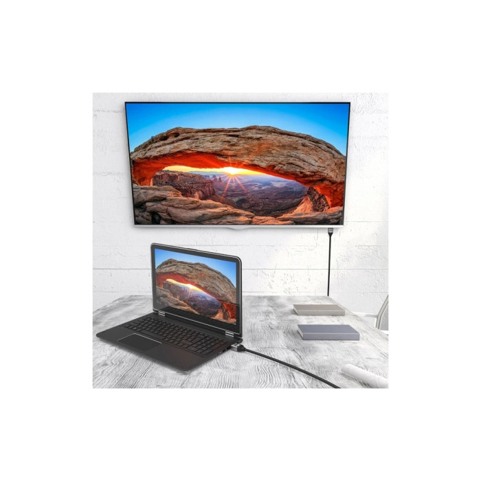 Кабель мультимедійний HDMI M to HDMI M 2.0m V2.1 8K 60Hz HDR10 HLG 48Gbp J5create (JDC53-N)