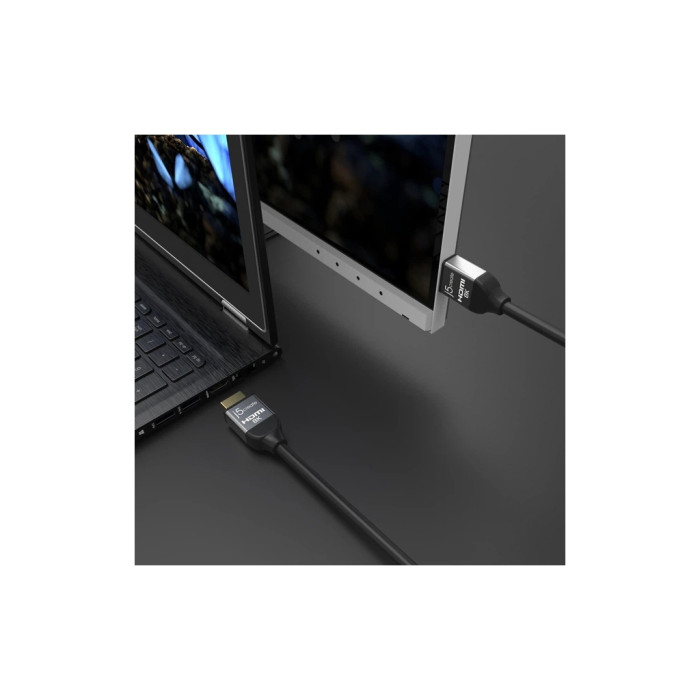 Кабель мультимедійний HDMI M to HDMI M 2.0m V2.1 8K 60Hz HDR10 HLG 48Gbp J5create (JDC53-N)
