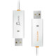 Дата кабель USB 2.0 AM/AM 1.8m Windows & Mac J5create (JUC400-N)