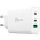 Зарядний пристрій J5create 1xUSB + 2xUSB-C 65W GaN QC3.0/PD/PPS (JUP3365E-EN)