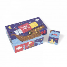 Кубики Janod Пираты (картонные) (J02984)