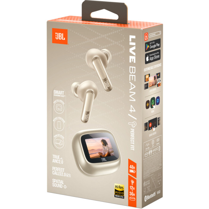 Навушники JBL Live Beam 4 Sand (JBLLIVEBEAM4CPG)