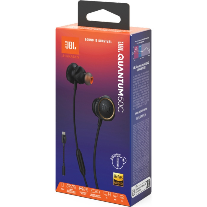 Навушники JBL Quantum 50С Black (JBLQTUM50CBLK)