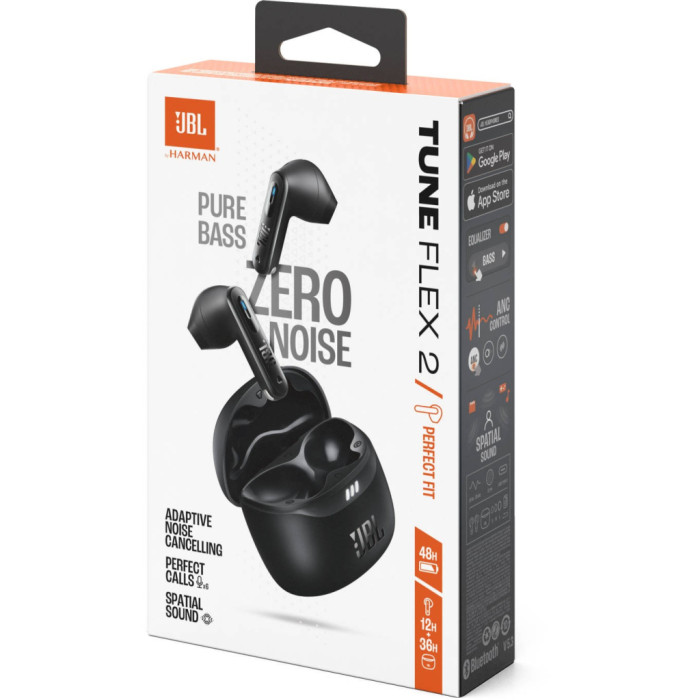 Навушники JBL Tune Flex 2 Black (JBLTFLEX2BLK)