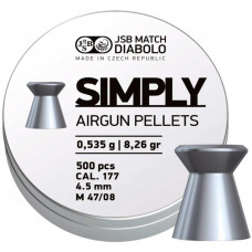 Пульки JSB Diabolo Simply 4,5 мм, 0.535 г, 500 шт/уп (001246-500)