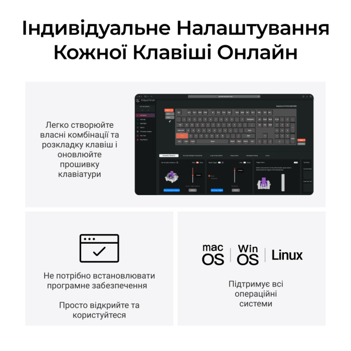 Клавіатура Keychron K10 HE Magnetic Switch RGB UA Black (K10H-F1-UA)