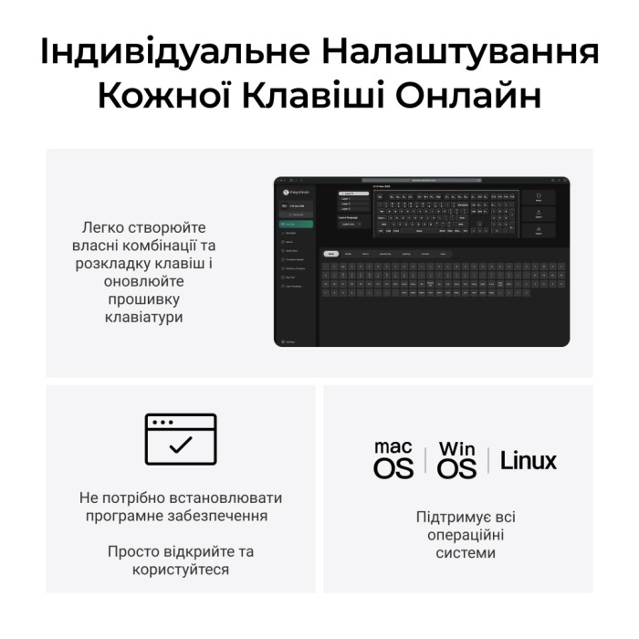 Клавіатура Keychron K10 Max Keychron Super Banana Switch RGB UA Black (K10M-H4-UA)