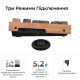 Клавіатура Keychron K2HE Gateron Double-Rail Magnetic Nebula Hot-swap QMK Wireless/Bluetooth/USB-А UA Wood/Black (K2H-F1-UA)