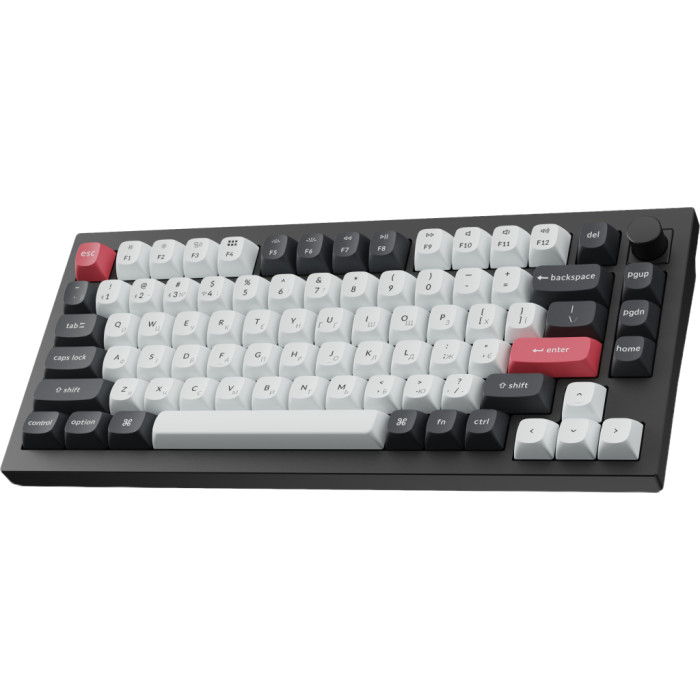 Клавіатура Keychron Q1 HE Magnetic Switch RGB UA Black (Q1H-M1-UA)