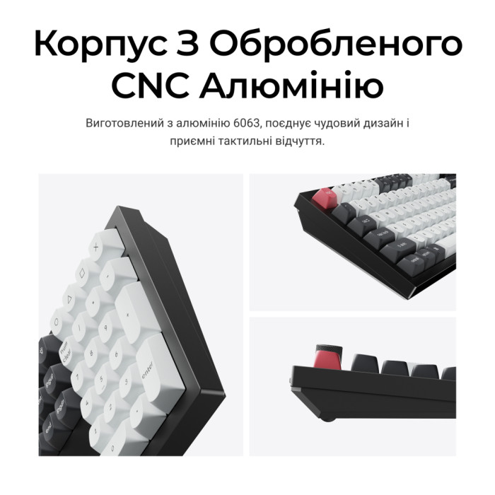 Клавіатура Keychron Q6 HE Magnetic Switch RGB UA Black (Q6H-M1-UA)