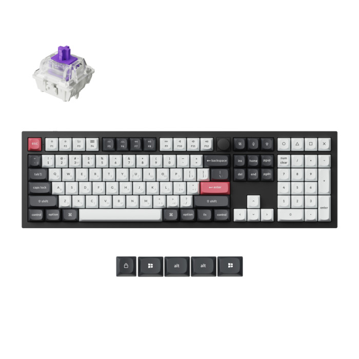 Клавіатура Keychron Q6 HE Magnetic Switch RGB UA Black (Q6H-M1-UA)