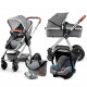 Коляска Kinderkraft 3 в 1 Veo Gray (KKWVEOGRY30000) (5902533910656)