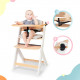 Стілець для годування Kinderkraft Enock White Wood з подушкою (5902533917242)