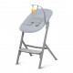 Стілець для годування Kinderkraft з шезлонгом Igee Calmee Cloudy Grey (5902533919109)