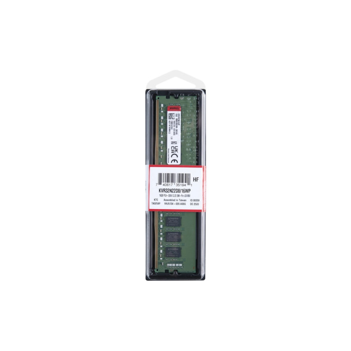 Модуль пам'яті для комп'ютера DDR4 16GB 3200 MHz Kingston (KVR32N22D8/16WP)