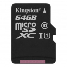 Карта пам'яті Kingston 64GB microSDXC Class 10 Canvas Select Plus 100R A1 (SDCS2/64GBSP)