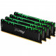 Модуль пам'яті для комп'ютера DDR4 32GB (4x8GB) 3200 MHz Renegade RGB Black Kingston Fury (ex.HyperX) (KF432C16RBAK4/32)