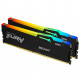 Модуль пам'яті для комп'ютера DDR5 16GB (2x8GB) 5200 MHz FURY Beast RGB Kingston Fury (ex.HyperX) (KF552C40BBAK2-16)