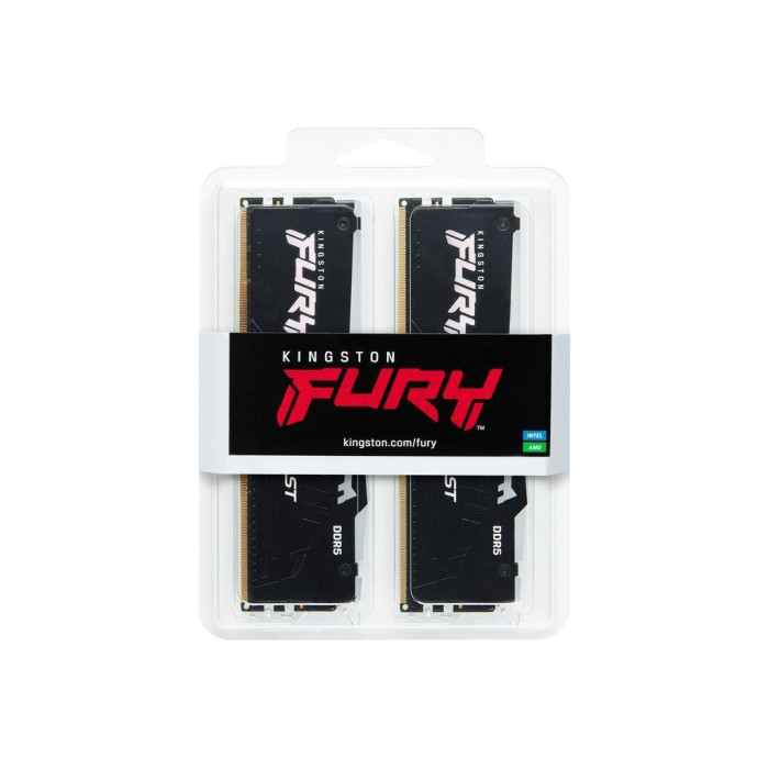 Модуль пам'яті для комп'ютера DDR5 64GB (2x32GB) 5200 MHz Beast RGB Kingston Fury (ex.HyperX) (KF552C40BBAK2-64)