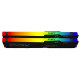 Модуль пам'яті для комп'ютера DDR5 64GB (2x32GB) 5600 MHz Beast RGB Kingston Fury (ex.HyperX) (KF556C36BBEAK2-64)