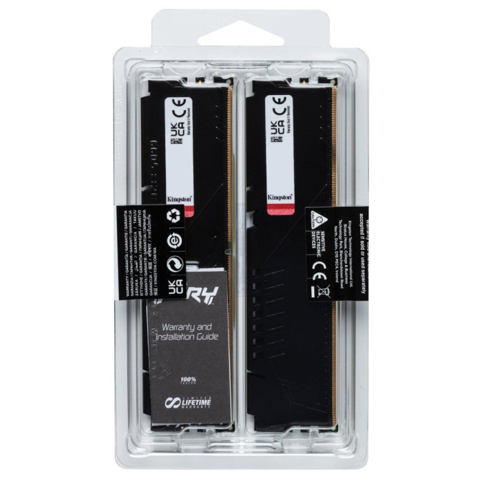 Модуль пам'яті для комп'ютера DDR5 64GB (2x32GB) 5600 MHz Beast EXPO Black Kingston Fury (ex.HyperX) (KF556C40BB2K2-64)