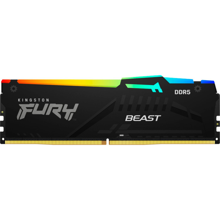 Модуль пам'яті для комп'ютера DDR5 64GB 5600 MHz Beast RGB EXPO Black Kingston Fury (ex.HyperX) (KF556C40BBA-64)