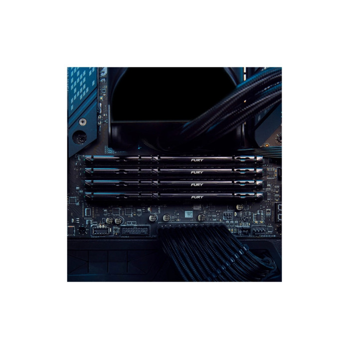 Модуль пам'яті для комп'ютера DDR5 128GB (2x64GB) 5600 MHz Beast Black Kingston Fury (ex.HyperX) (KF556C40BBK2-128)