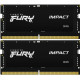 Модуль пам'яті для ноутбука SoDIMM DDR5 32GB (2x16GB) 5600 MHz Impact Black Kingston Fury (ex.HyperX) (KF556S40IBK2-32)