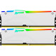 Модуль пам'яті для комп'ютера DDR5 32GB (2x16GB) 6000 MHz Beast White RGB EXPO Kingston Fury (ex.HyperX) (KF560C30BWEAK2-32)
