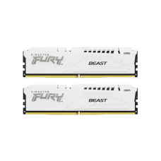 Модуль пам'яті для комп'ютера DDR5 32GB (2x16GB) 6000 MHz Beast White Kingston Fury (ex.HyperX) (KF560C36BWE2K2-32)