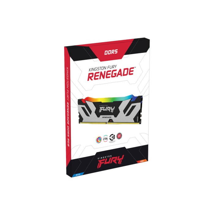 Модуль пам'яті для комп'ютера DDR5 96GB (2x48GB) 6400 MHz Renegade RGB XMP Kingston Fury (ex.HyperX) (KF564C32RSAK2-96)