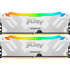 Модуль пам'яті для комп'ютера DDR5 32GB (2x16GB) 7600 MHz Renegade RGB White XMP Kingston Fury (ex.HyperX) (KF576C38RWAK2-32)