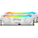 Модуль пам'яті для комп'ютера DDR5 32GB (2x16GB) 7600 MHz Renegade RGB White XMP Kingston Fury (ex.HyperX) (KF576C38RWAK2-32)
