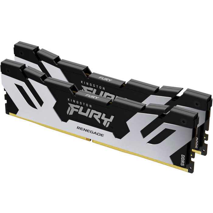 Модуль пам'яті для комп'ютера DDR5 32GB (2x16GB) 8000 MHz Renegade Silver XMP Kingston Fury (ex.HyperX) (KF580C38RSK2-32)
