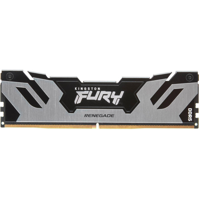 Модуль пам'яті для комп'ютера DDR5 48GB (2x24GB) 8000 MHz Renegade Black/Silver Kingston Fury (ex.HyperX) (KF580C38RSK2-48)