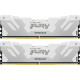 Модуль пам'яті для комп'ютера DDR5 48GB (2x24GB) 8000 MHz Renegade White/Silver Kingston Fury (ex.HyperX) (KF580C38RWK2-48)