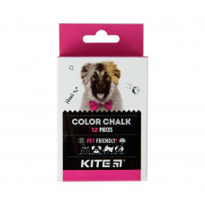 Крейда Kite кольорова Jumbo Dogs, 12 шт (K22-075)