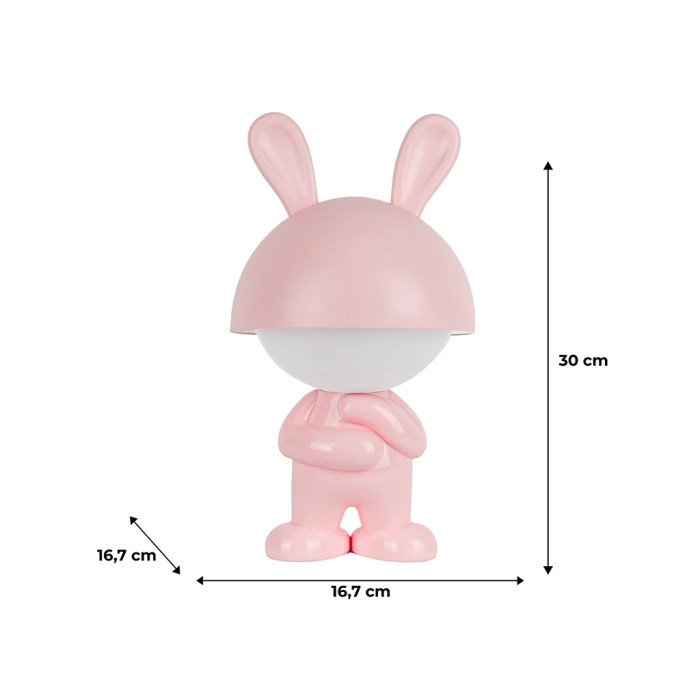 Нічник Kite Світильник LED з акумулятором Dreamy Bunny, рожевий (K25-315-1-2)