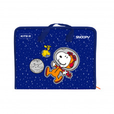 Папка - портфель Kite A4 на блискавці Snoopy, 1 відділення (SN21-202)