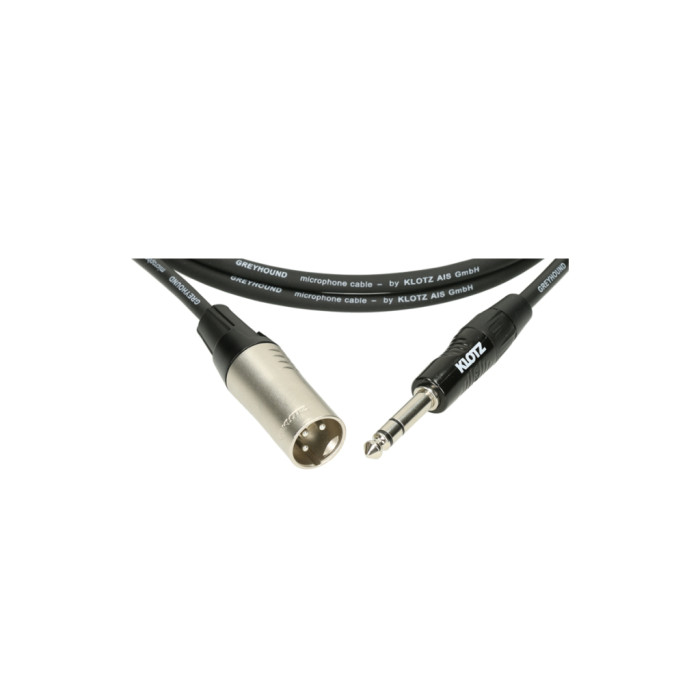 Мікрофонний кабель Klotz Greyhound Analog Audio Cable Balanced With Male XLR to Balanced Jack 1.5 m (236592)
