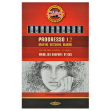 Олівець графітний Koh-i-Noor 8911 4B, Progresso, woodless (891104B004PZ)