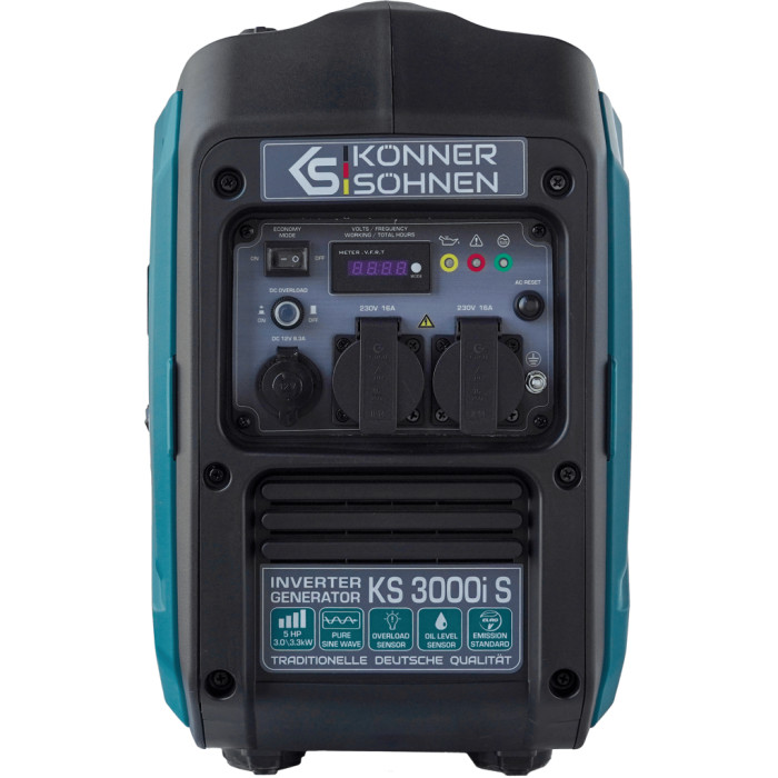 Генератор Konner&Sohnen інверторний KS3000IS, 230V, 3.3kW, ручни (KS3000IS)