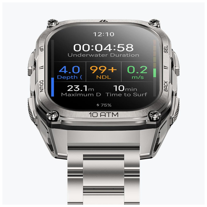 Смарт-годинник KOSPET TANK M4SE SILVER (6978602500638)
