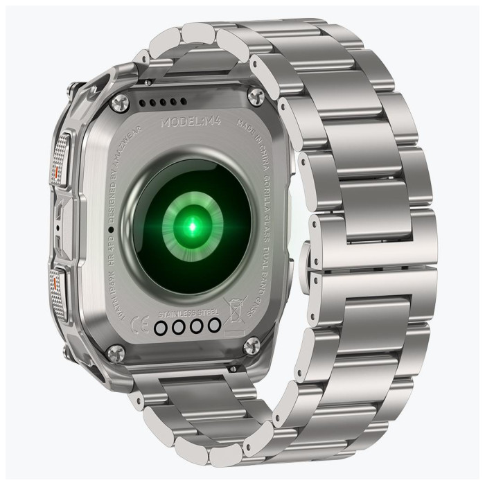 Смарт-годинник KOSPET TANK M4SE SILVER (6978602500638)